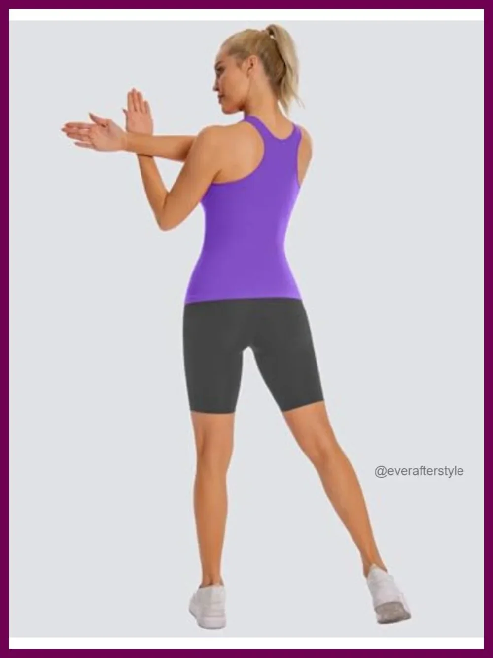 Seamless Ribbed Racerback Tank Top with Built in Removable Bra